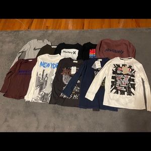 37 pice Boys lot of Name brand size 8-12.  Abercrombie, Zara, H&M, Nike